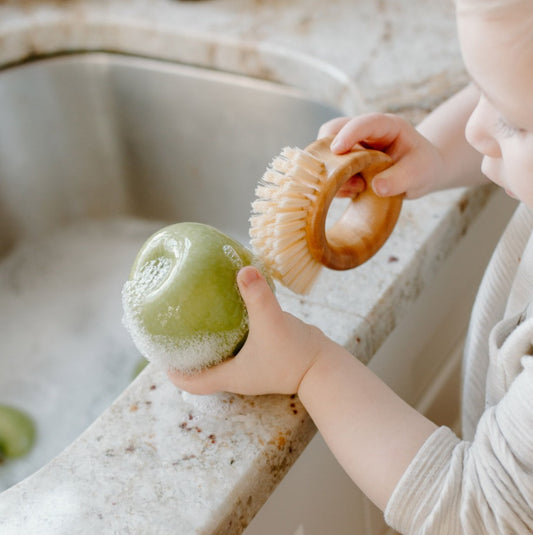 Escobilla Para Lavar Verduras y Loza The Ring Bambú Full Circle- Dermocosmetica_belleza_online