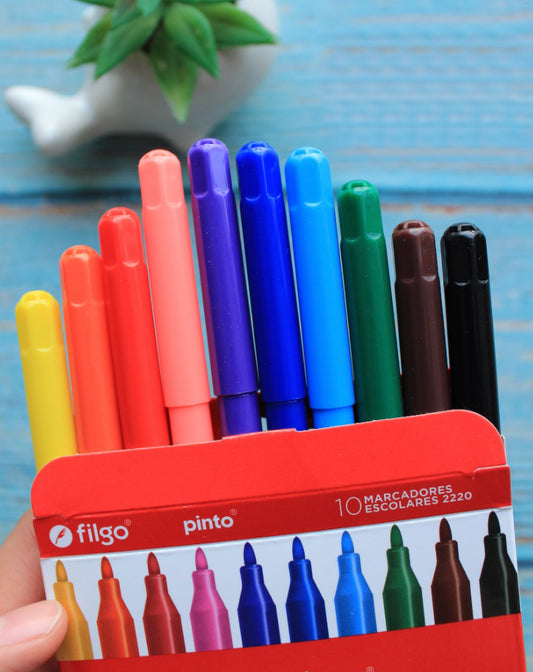 Marcadores Filgo Pintor 2220 10 Colores Filgo- Dermocosmetica_belleza_online