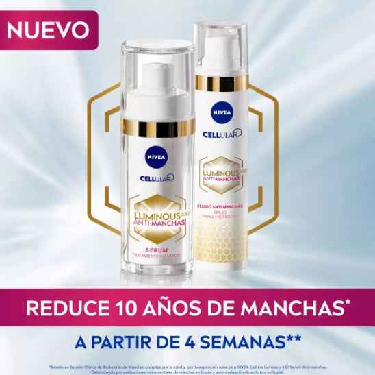 Nivea Anti-Manchas FPS30 Fluido Luminous 630 40 ml – Hidratación y Protección Solar para una Piel Uniforme NIVEA- Dermocosmetica_belleza_online