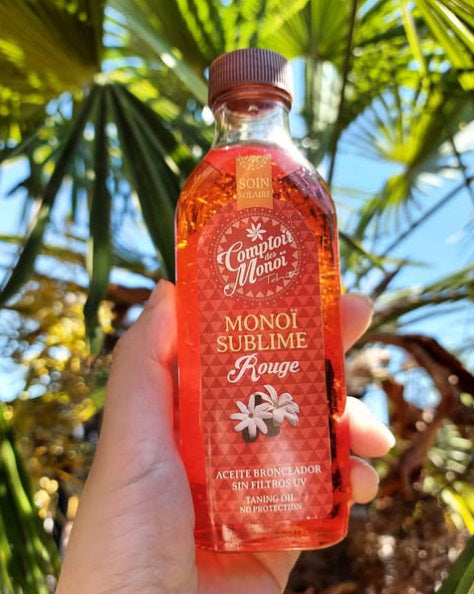 Aceite Bronceador Monoi Sublime Rouge – Comptoir des Monoï 100 ml