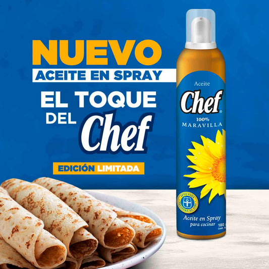 Aceite de Maravilla Chef Spray 180ml – Cocina Saludable y Práctica