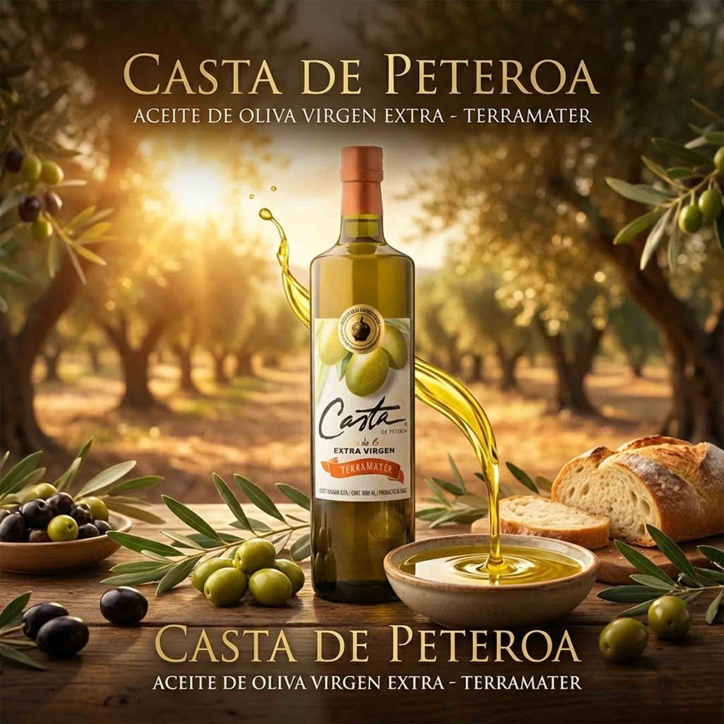 Aceite de Oliva Extra Virgen Casta de Peteroa 1 Litro
