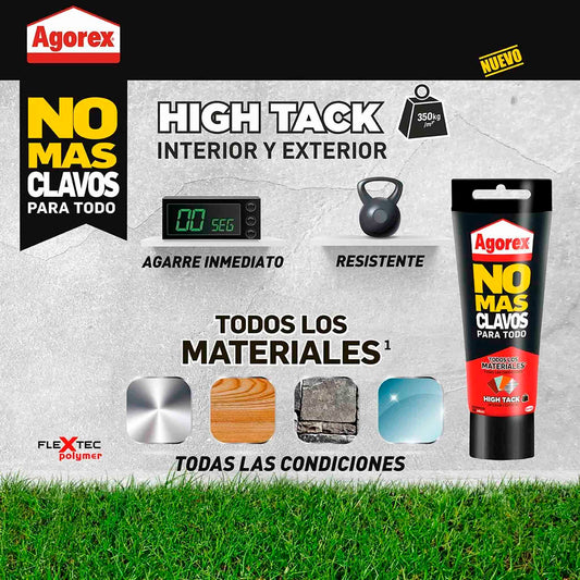 Agorex Adhesivo Montaje No Mas Clavos Para Todo Blanco 142 g