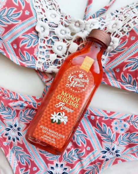 Aceite Bronceador Monoi Sublime Rouge – Comptoir des Monoï 100 ml