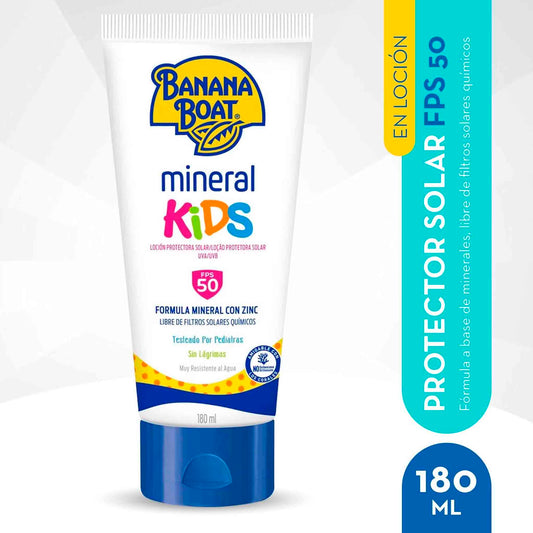 Bloqueador Solar Banana Boat Mineral Kids FPS50 Sin Lagrimas 180 ml