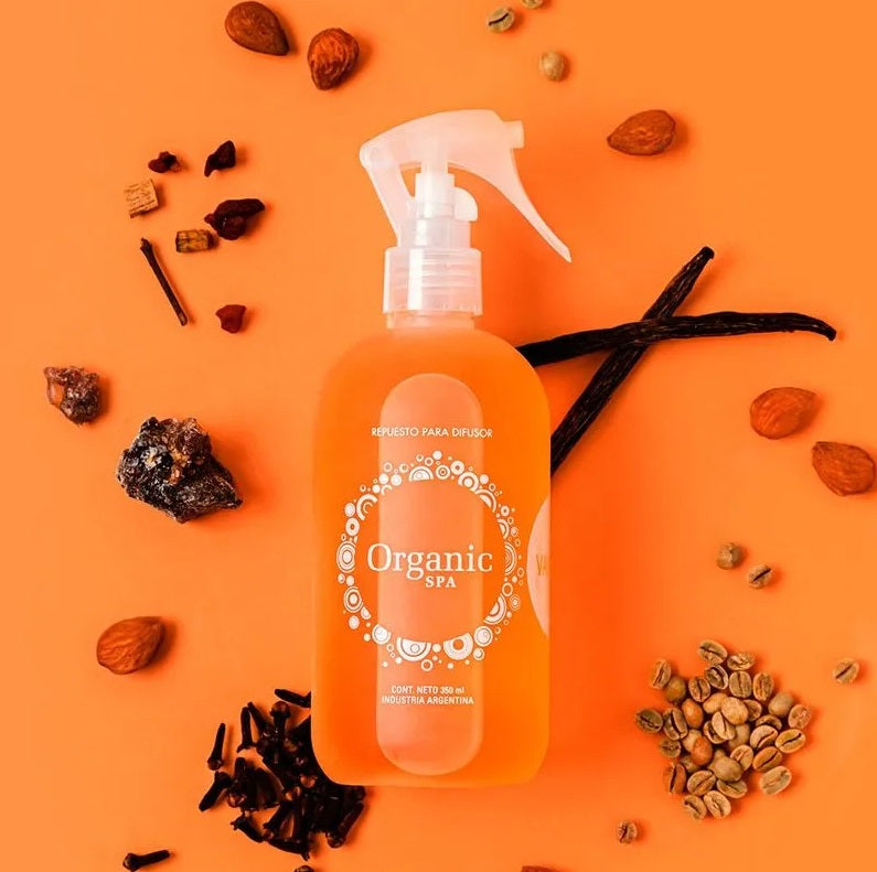 Aromatizador De Ambientes 350ml Coco y Vainilla Organic Spa