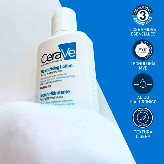 CeraVe Loción Hidratante 88ml – Hidratación Ligera y Efectiva