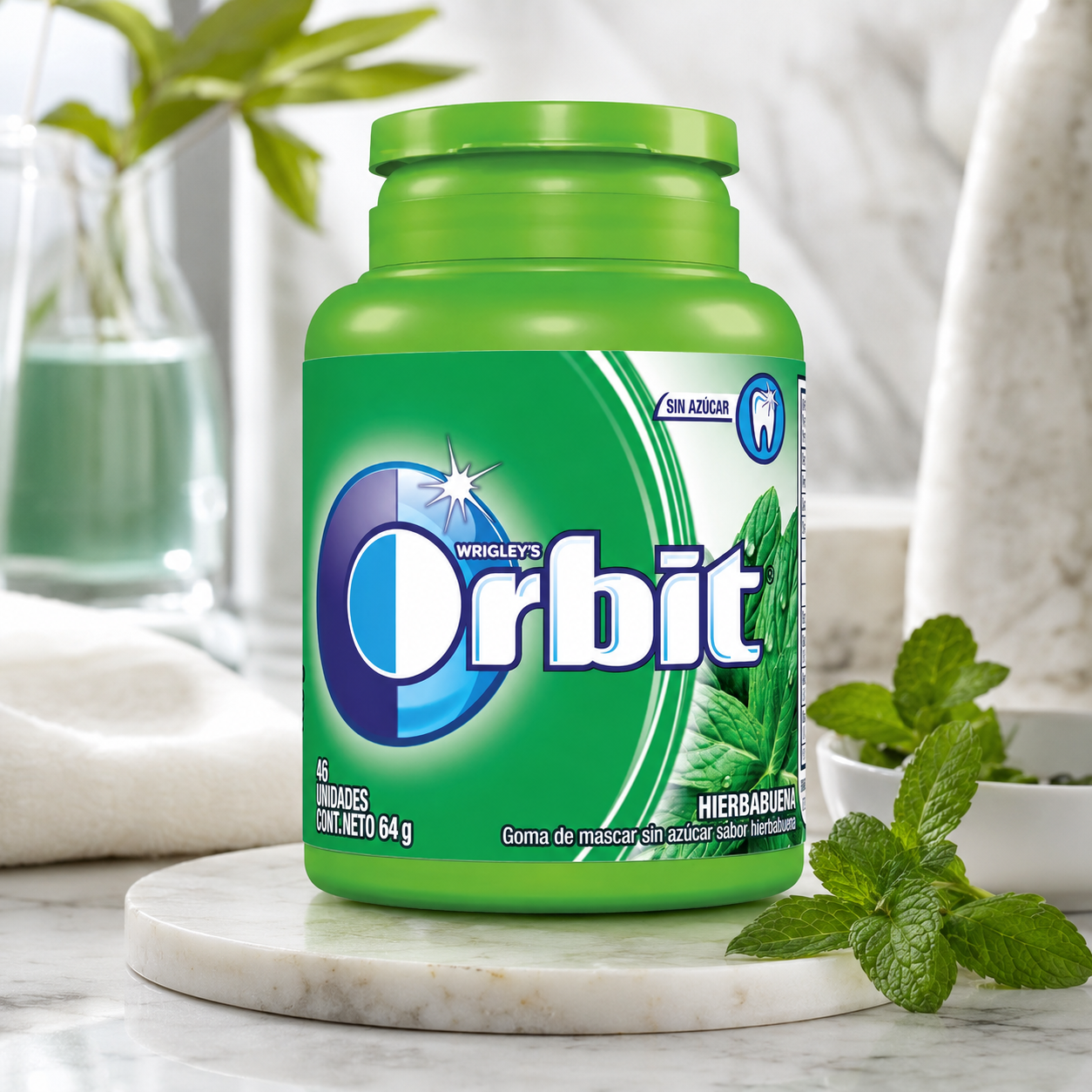 Chicle Orbit Hierbabuena 64 g