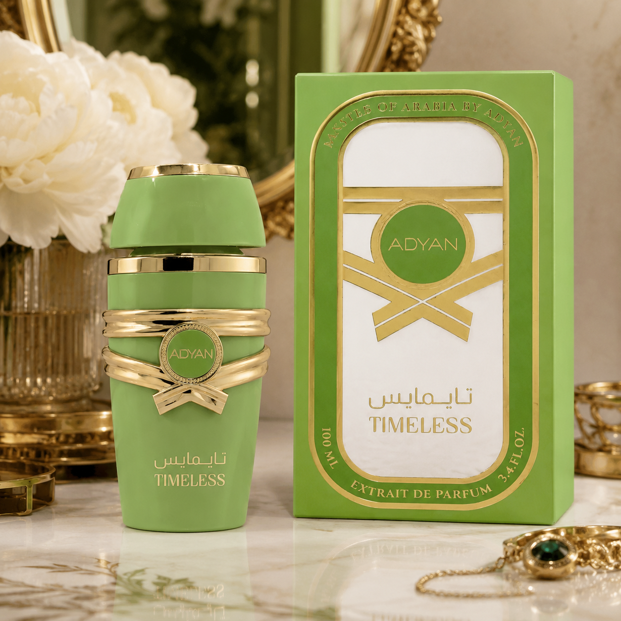 Perfume Adyan Timeless 100 ml con aroma floral frutal y gourmand