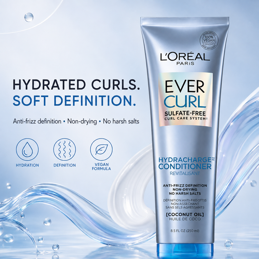 Acondicionador L'Oréal Ever Curl Hydracharge 250ml Antifrizz