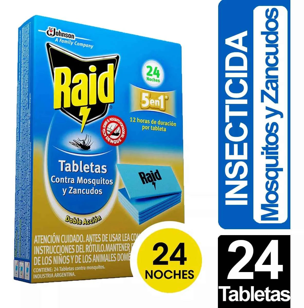 Raid Repuesto Tabletas Eléctrico Mosquitos Zancudos 24 Tabletas Raid- Dermocosmetica_belleza_online
