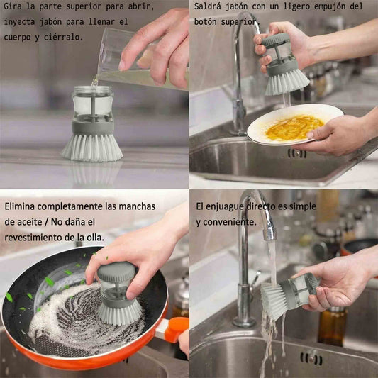 Dispensador de Jabón para Lavaplatos con Cepillo Key & Castle