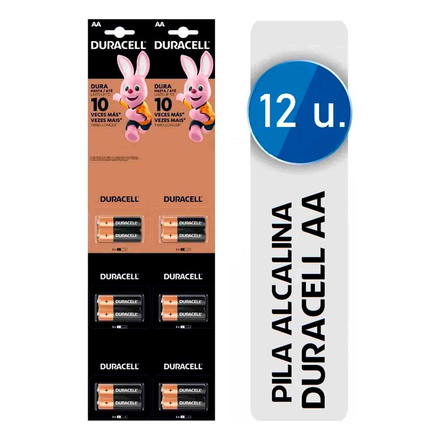 Duracell Pila Alcalina AA Pack 12 Unidades Display