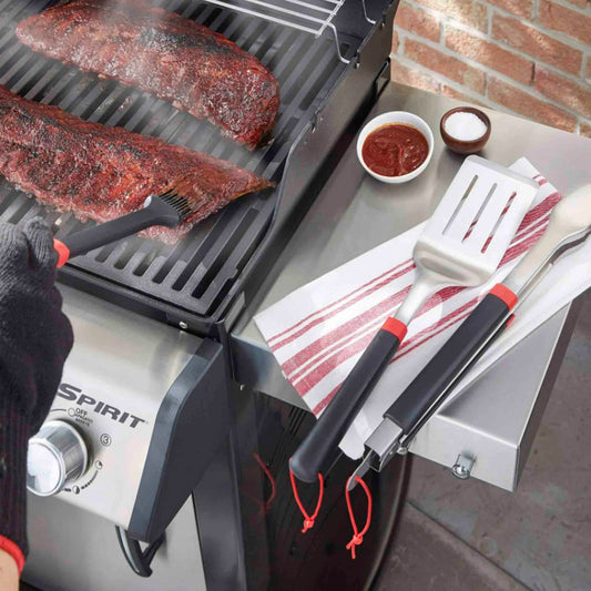 Espátula Weber Acero Inoxidable Parrilla BBQ Profesional