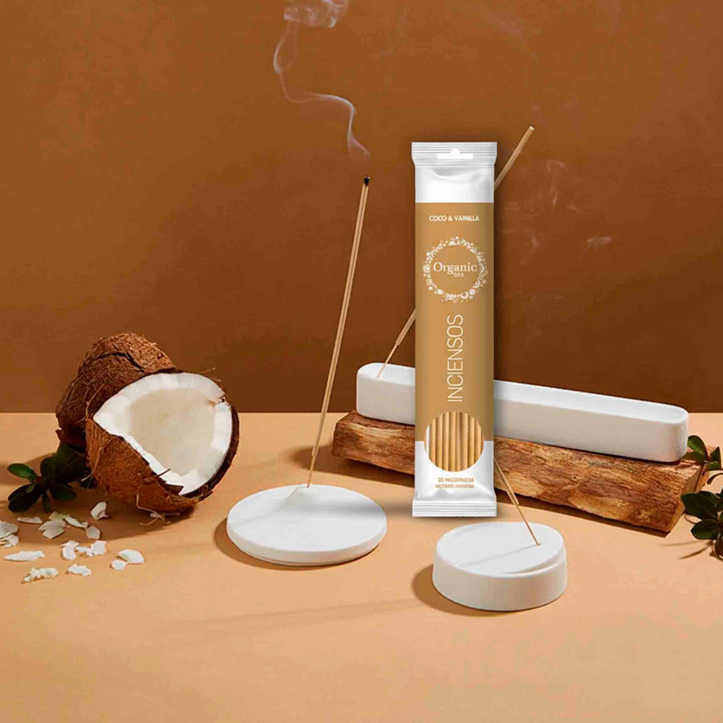Incienso Coco & Vainilla Organic Spa aroma dulce y acogedor
