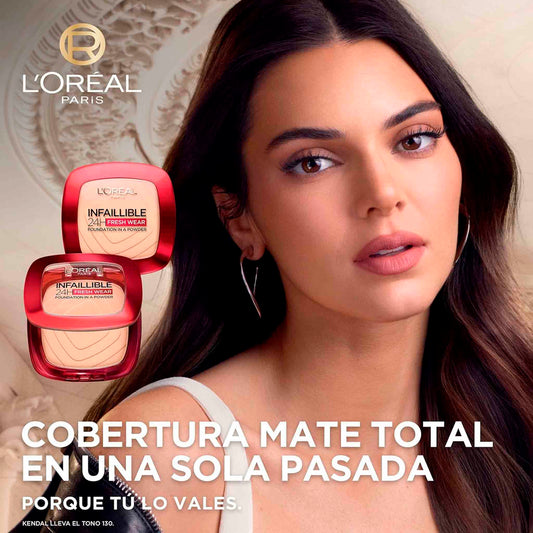 Loreal Infaillible 24H Fresh Wear Polvo Compacto Cobertura Total