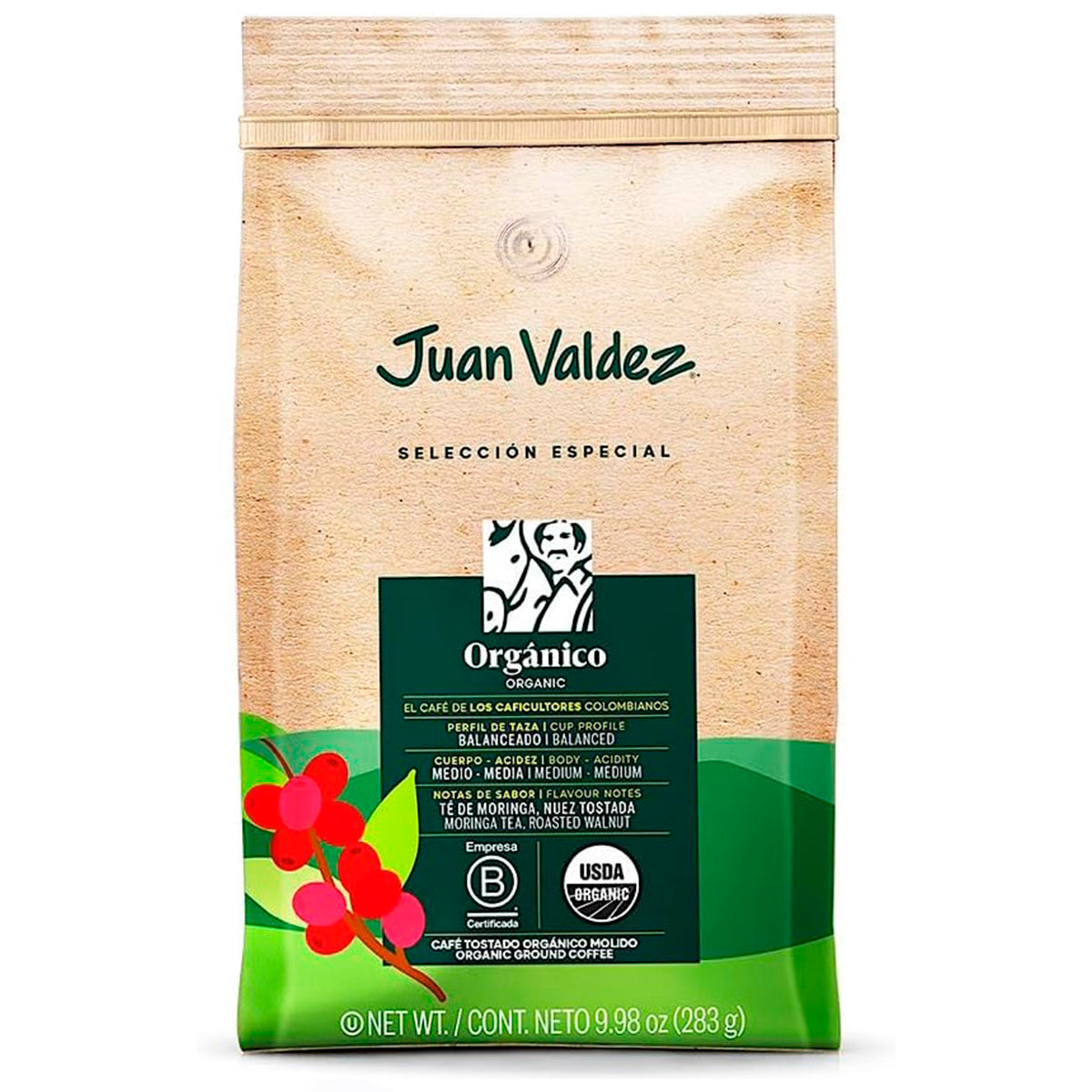 Café Juan Valdez Gourmet Selección Grano Molido Balanceado 283 g