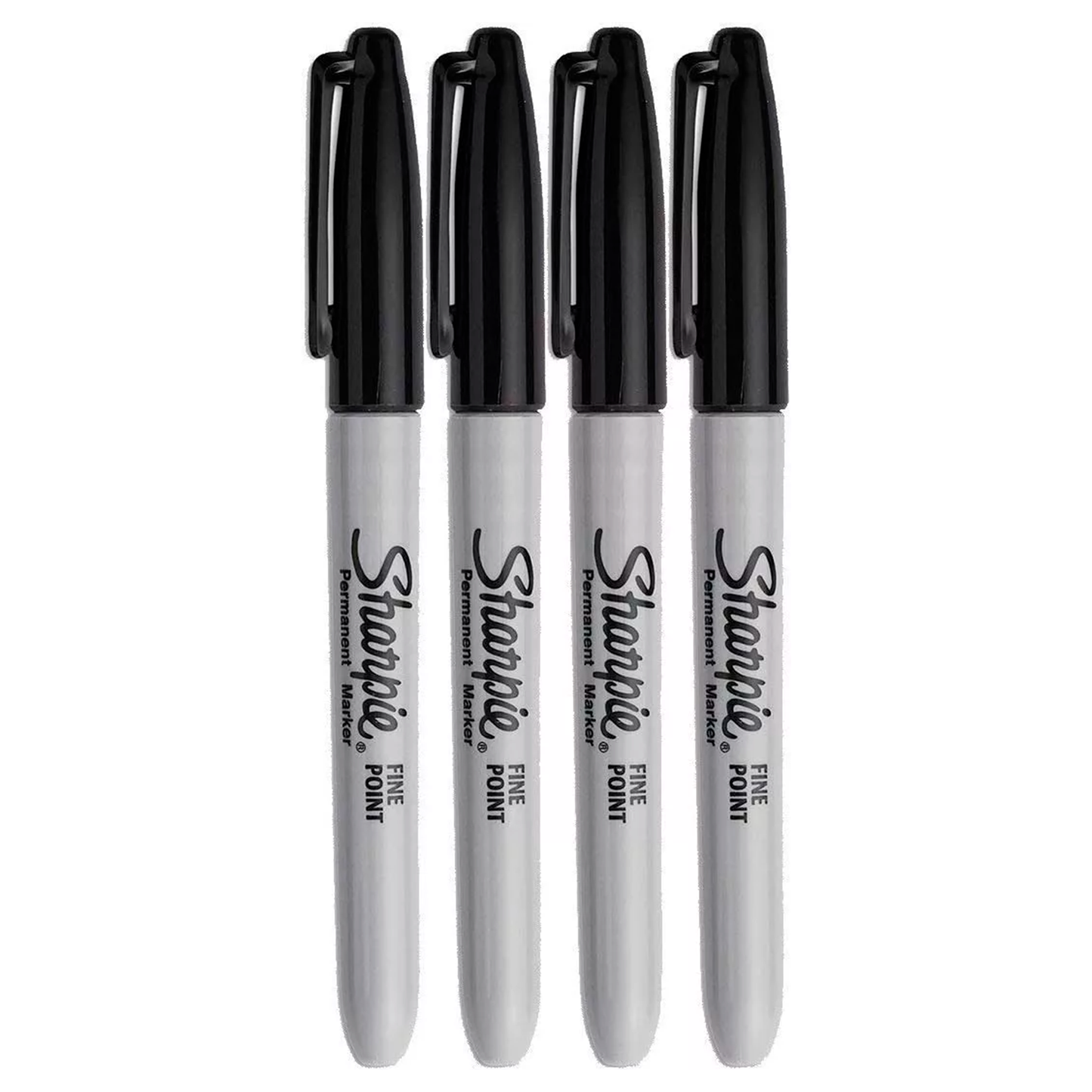 Set 4 Marcadores Permanentes Punta Sharpie Fina Negro SHARPIE- Dermocosmetica_belleza_online