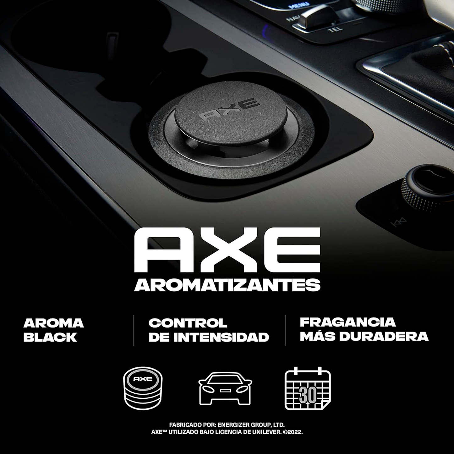 Aromatizador De Auto Axe Black Gel 125g Para Portavasos