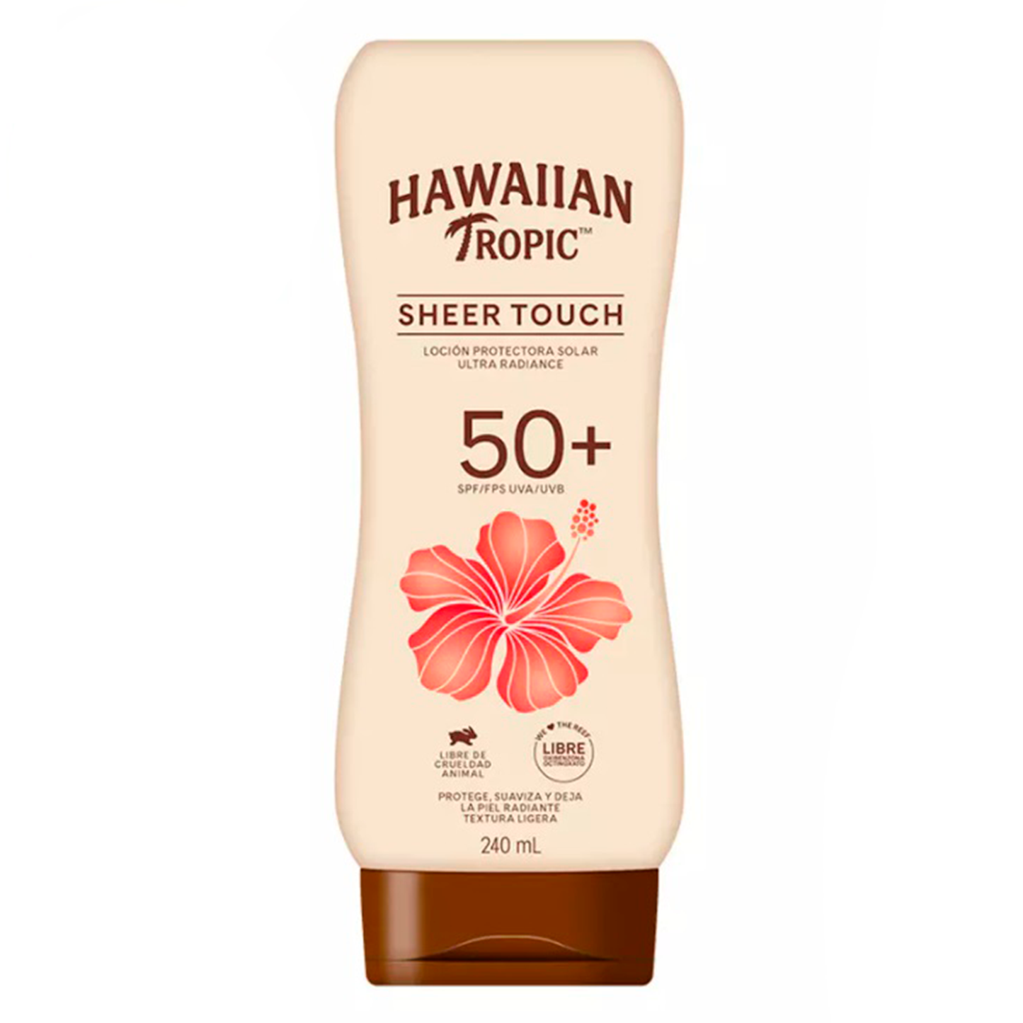 Protector Solar Hawaiian Tropic Sheer Touch FPS 50 – 240 ml | Hidratación y Protección UV