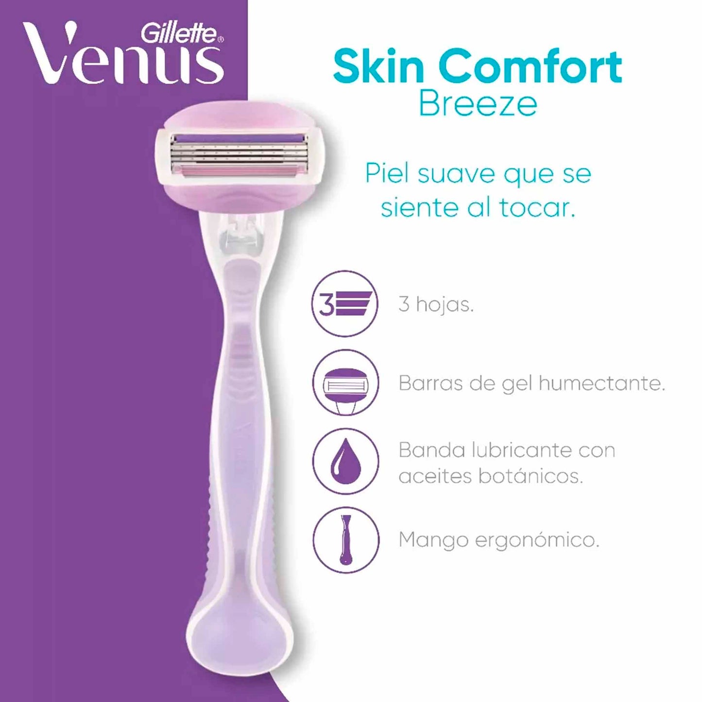 Gillette Venus Breeze – Máquina de Afeitar Mujer Suave GILETTE- Dermocosmetica_belleza_online