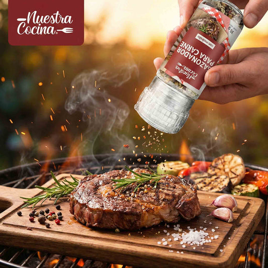 Sazonador para Carne Nuestra Cocina 35 g con Molinillo