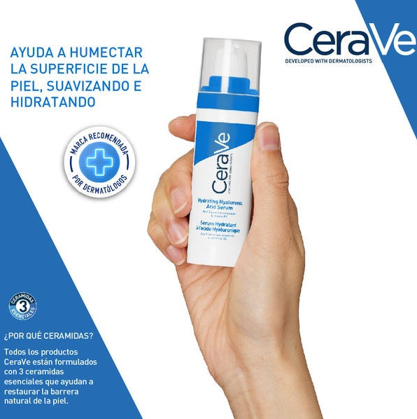 Serum Hidratante CeraVe Con Ácido Hialurónico 30ml CERVAVE- Dermocosmetica_belleza_online