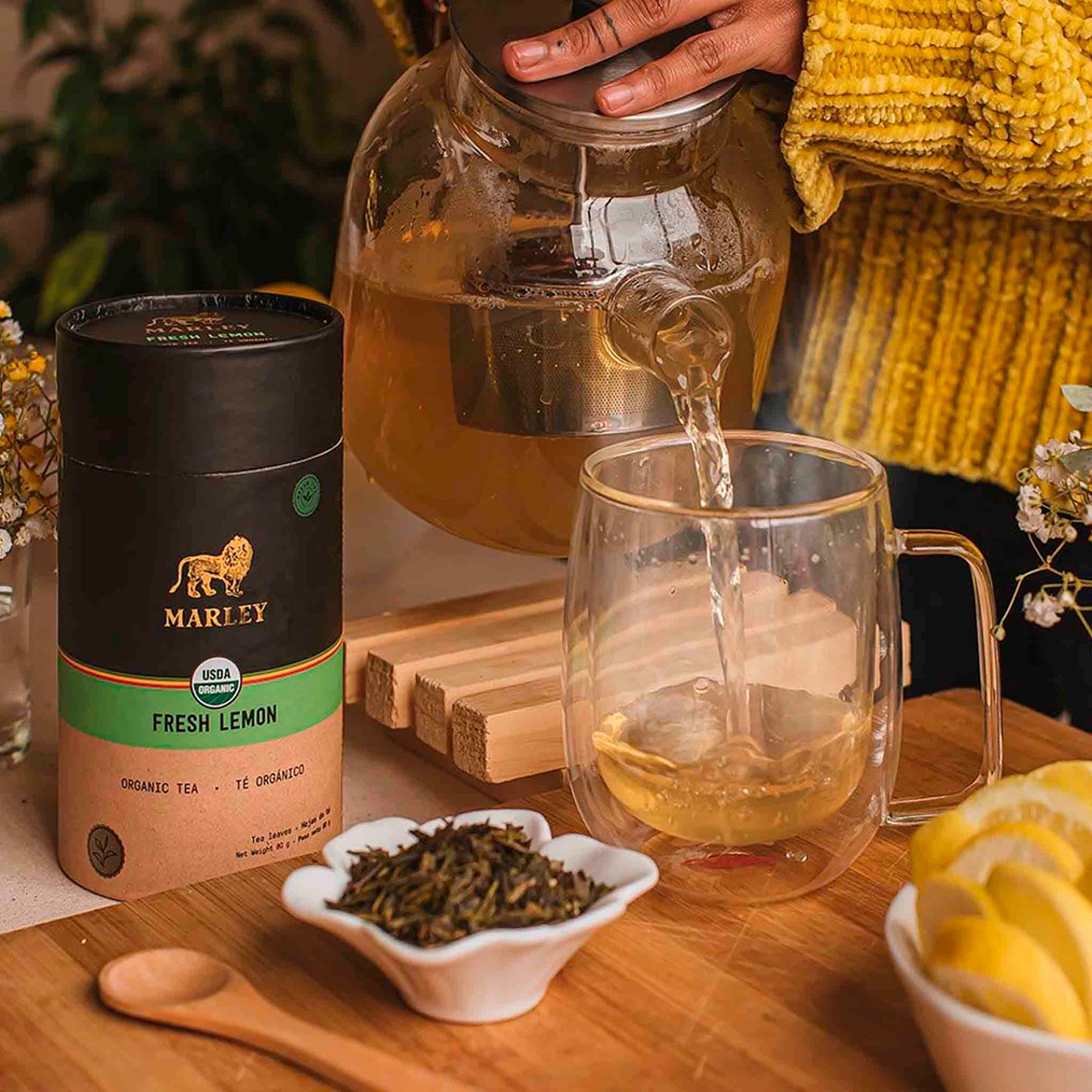 Marley Coffee Té Verde Fresh Lemon 80g