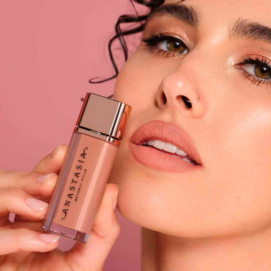 Anastasia Lip Velvet Pink Sand Labial Mousse Acabado Suave