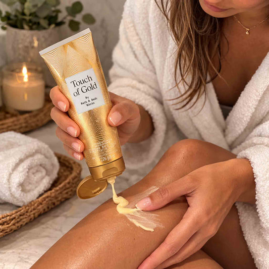 Crema corporal Bath Body Works Touch of Gold hidratación 48h