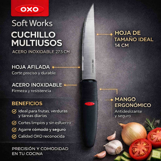 Cuchillo Multiusos oxo Soft Works Acero Inoxidable 27.5cm