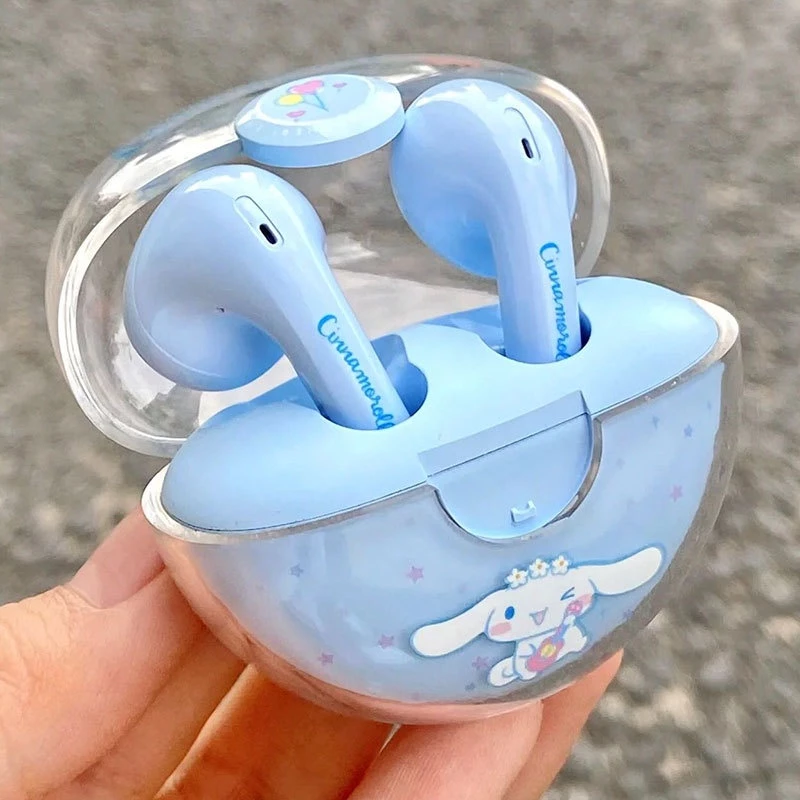 Audífonos Inalámbricos Sanrio Cinnamoroll Miniso TWS con Estuche – Bluetooth 5.3 y Cancelación de Ruido