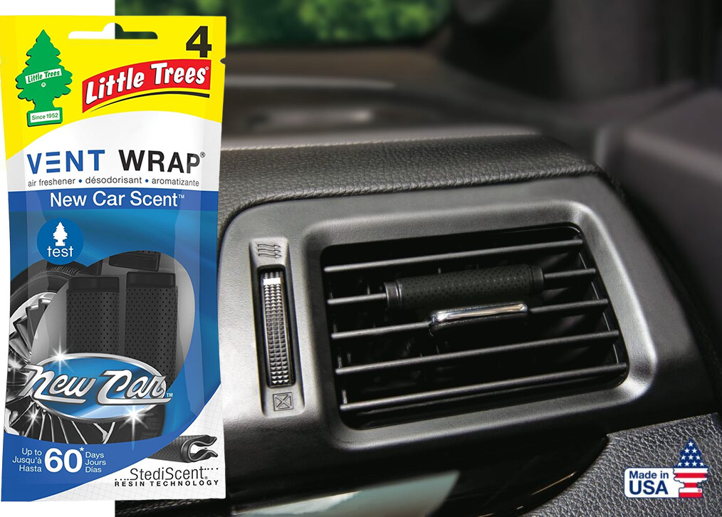 Ambientador Little Trees Vent Wrap 4 Piezas – Aroma New Car