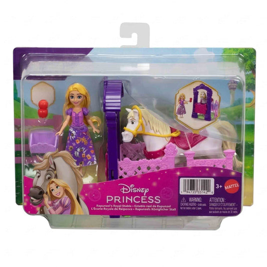 Disney Rapunzel establo real con muñeca y caballo Mattel original
