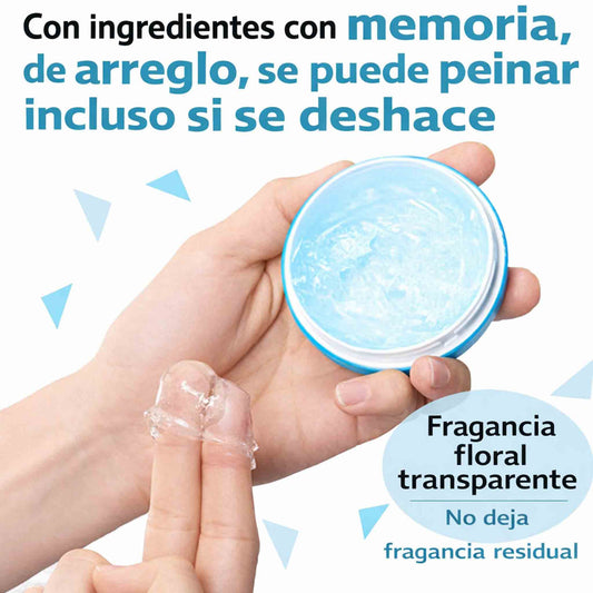 Cera para cabello Gatsby Moving Rubber Cool Wet efecto mojado