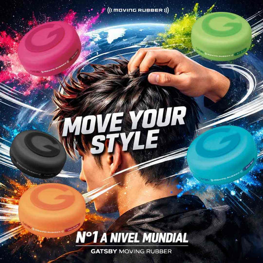 Cera capilar Gatsby Moving Rubber Extreme Mat fijación fuerte mate