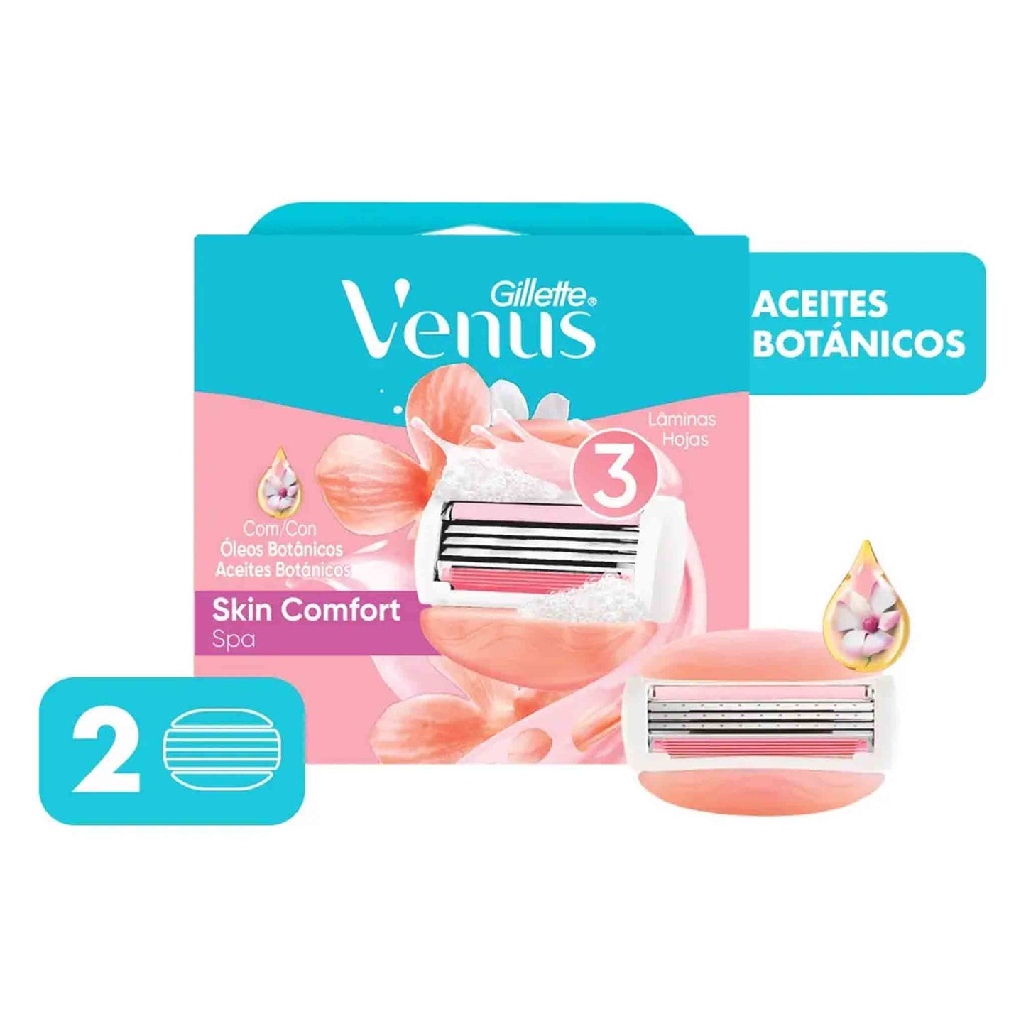 Repuestos Gillette Venus Spa 3 Hojas Suavidad Superior