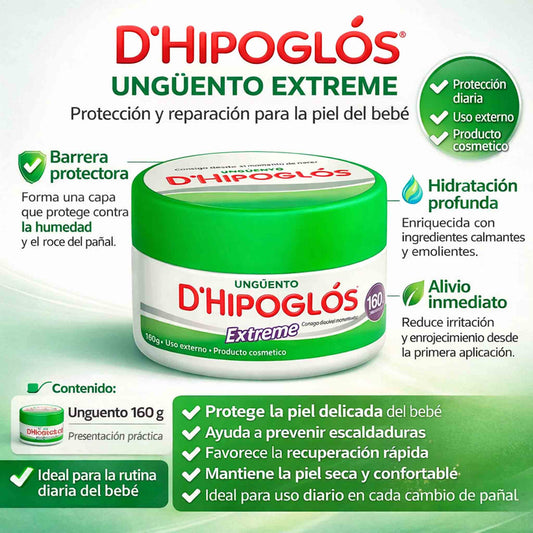 Hipoglós Extreme 160 g – Protección para Piel Delicada