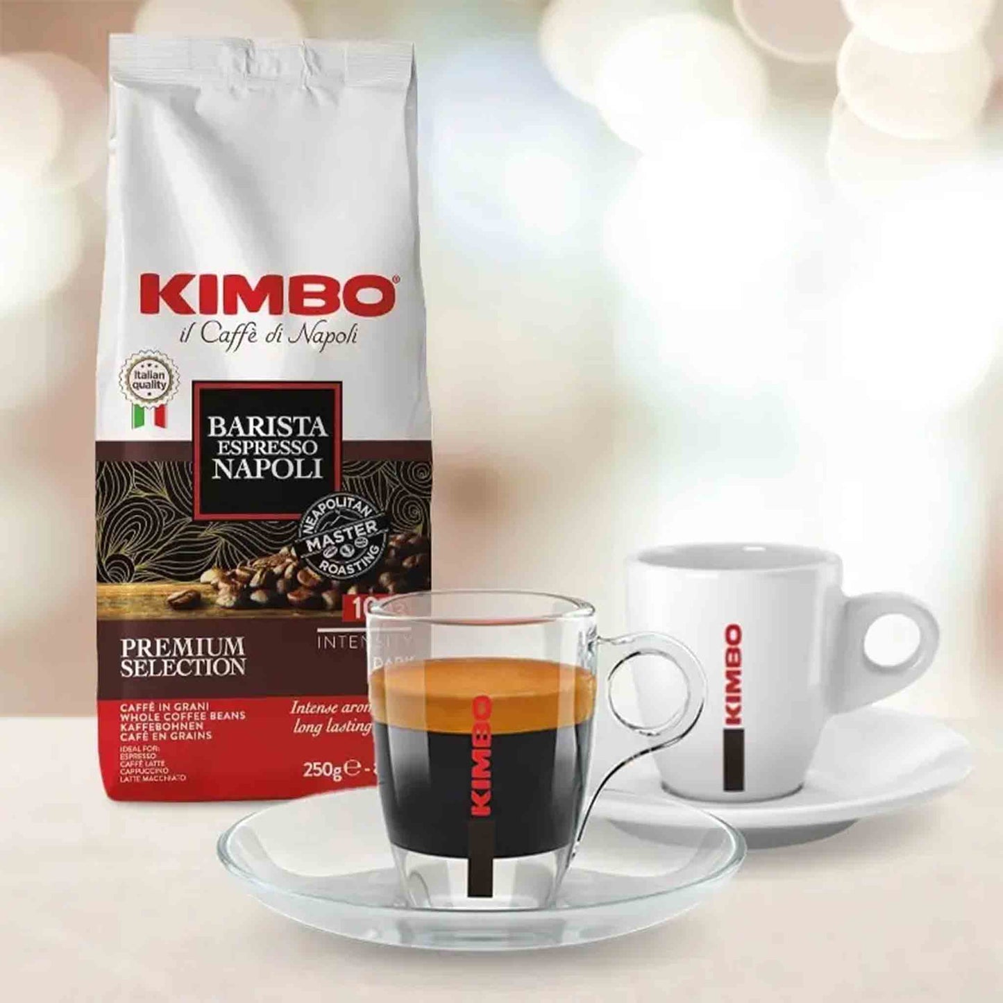 Café en granos Kimbo Barista Espresso Napoli tueste oscuro intenso