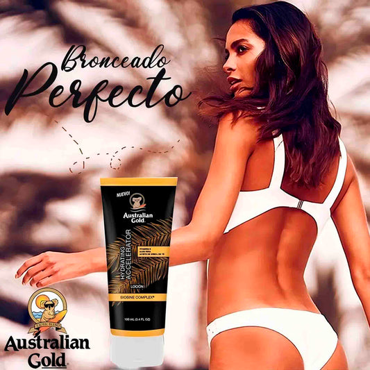 Loción Aceleradora Del Bronceado Australian Gold 100 ml – Color Dorado Más Rápido