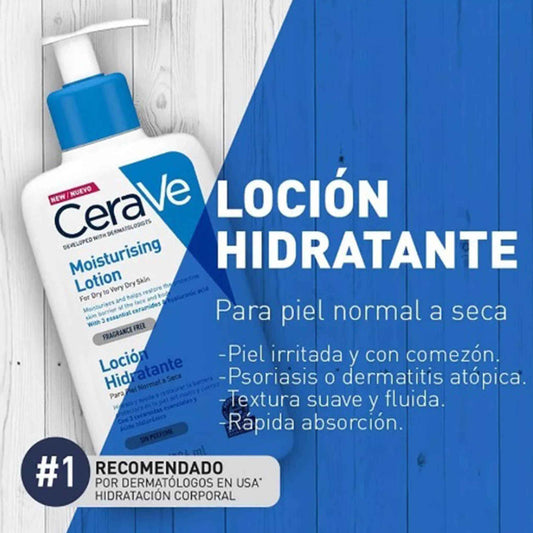 CeraVe Loción Hidratante 473 ml – Piel Seca a Muy Seca CERVAVE- Dermocosmetica_belleza_online