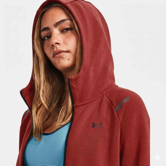 Poleron Under Armour Unstoppable Fleece Mujer Con Cierre