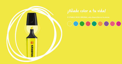 Destacador Stabilo Boss Pastel – Punta Cincel 2-5 mm | Colores Suaves y Modernos Stabilo- Dermocosmetica_belleza_online