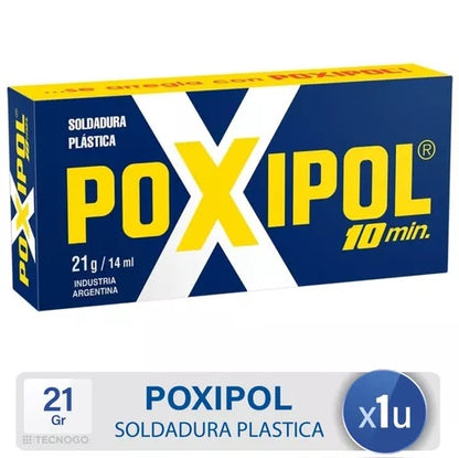 Poxipol Soldadura Plástica 10 Minutos Metálico 21g/14ml POXIPOL- Dermocosmetica_belleza_online