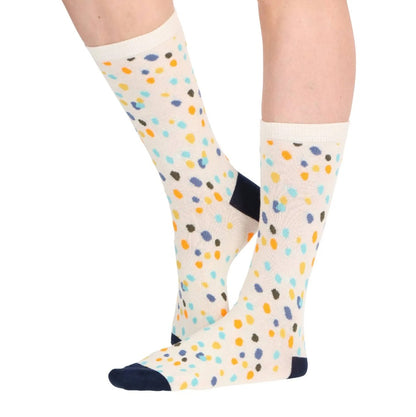 Pack 4 Calcetines Mujer Media Pierna Caffarena Algodón Talla Única 35/39 CAFFARENA- Dermocosmetica_belleza_online