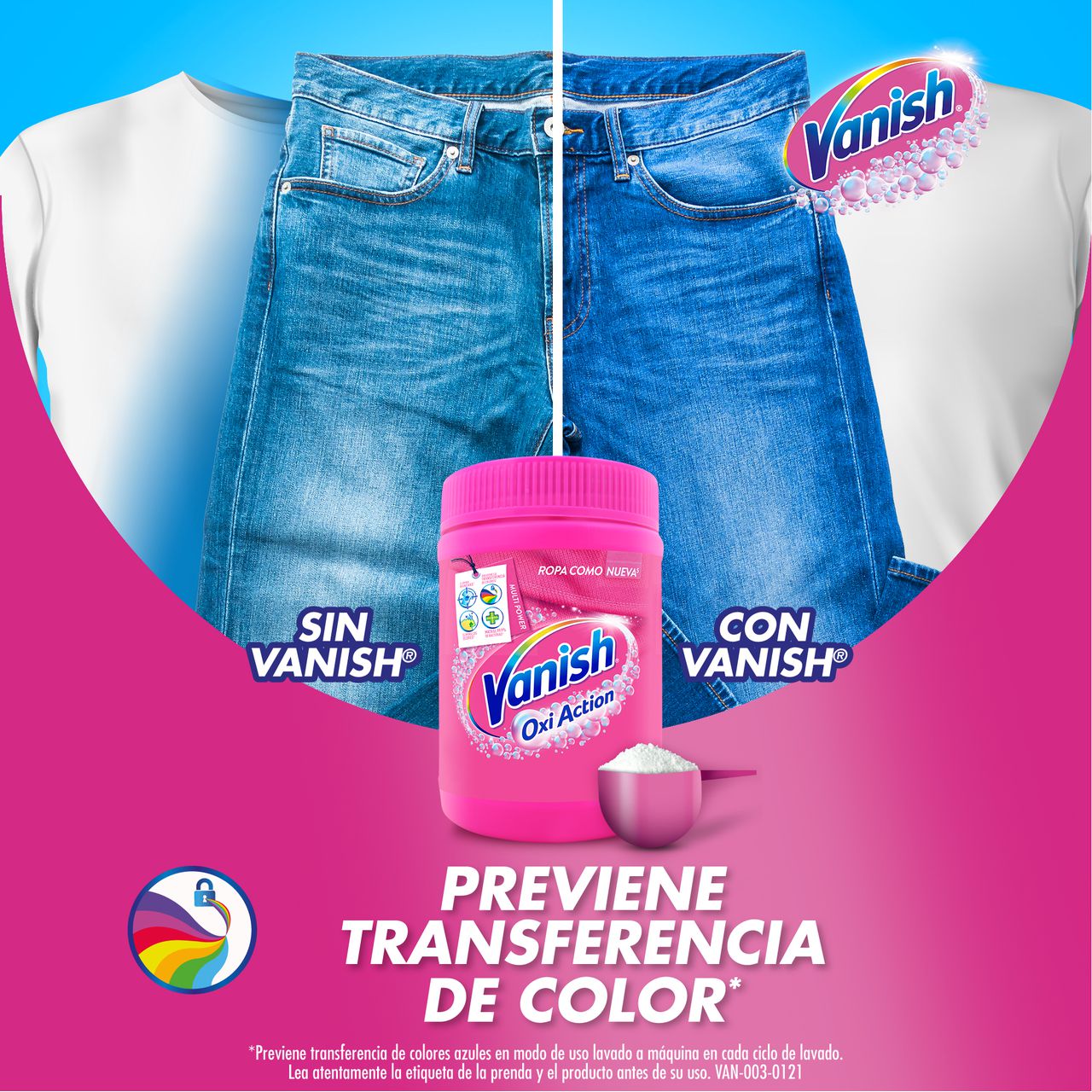 Vanish Oxi Action Polvo 450g | Quita Manchas Poderoso para Ropa de Color