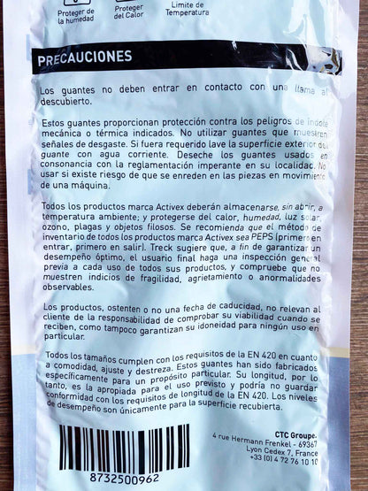 Guantes de Nitrilo Flocado Activex Verde – Protección Profesional con Certificación Europea Active Activex- Dermocosmetica_belleza_online