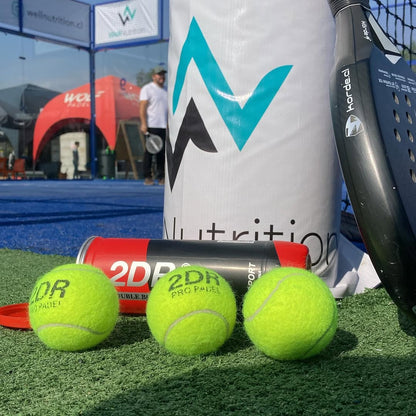 Pelotas De Pádel 2DR Tubo Con 3 Unidades Alta Calidad 2DR- Dermocosmetica_belleza_online