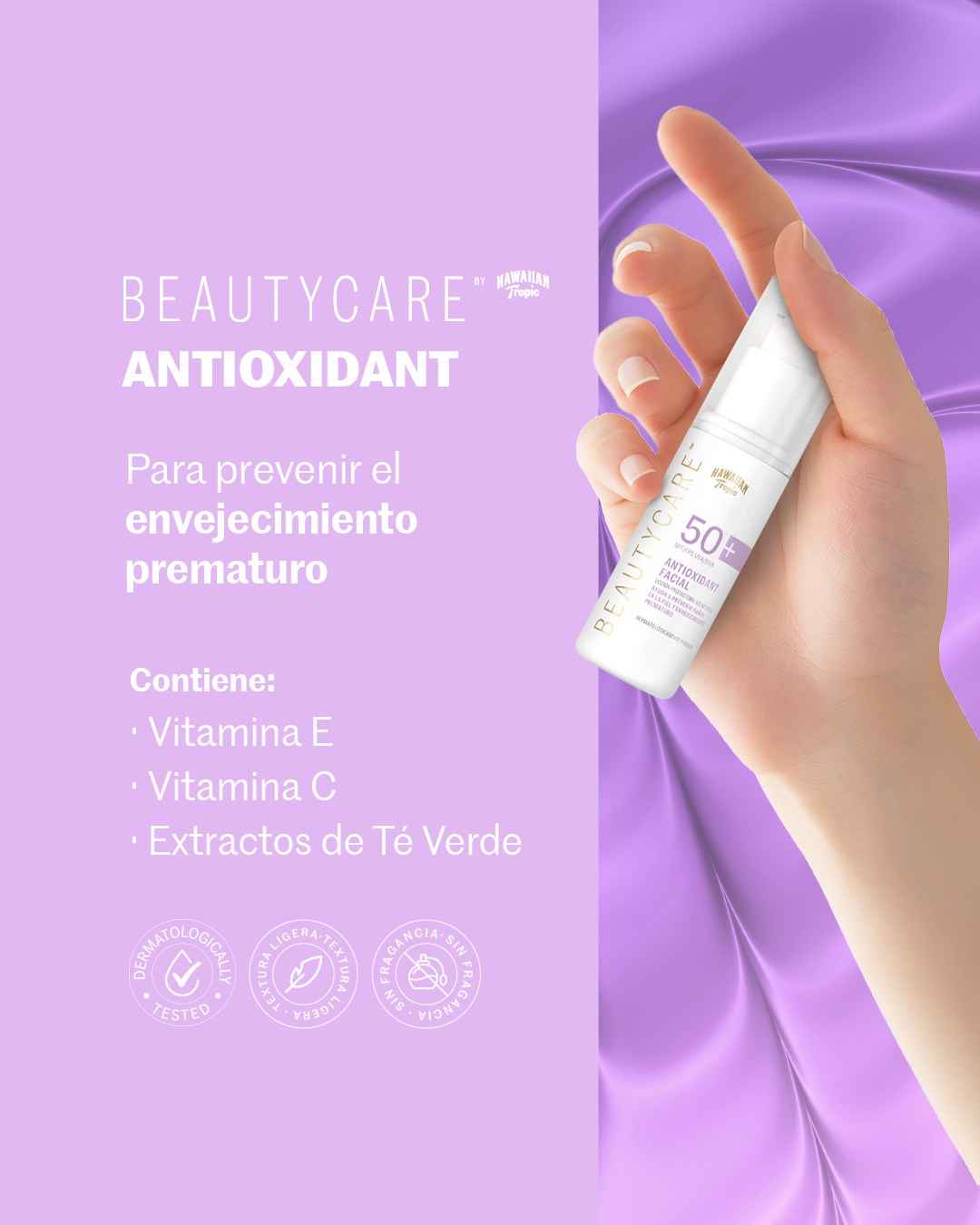 Hawaiian Tropic Beautycare Antioxidante Spf50+ Loción Facial Hawaiian Tropic- Dermocosmetica_belleza_online