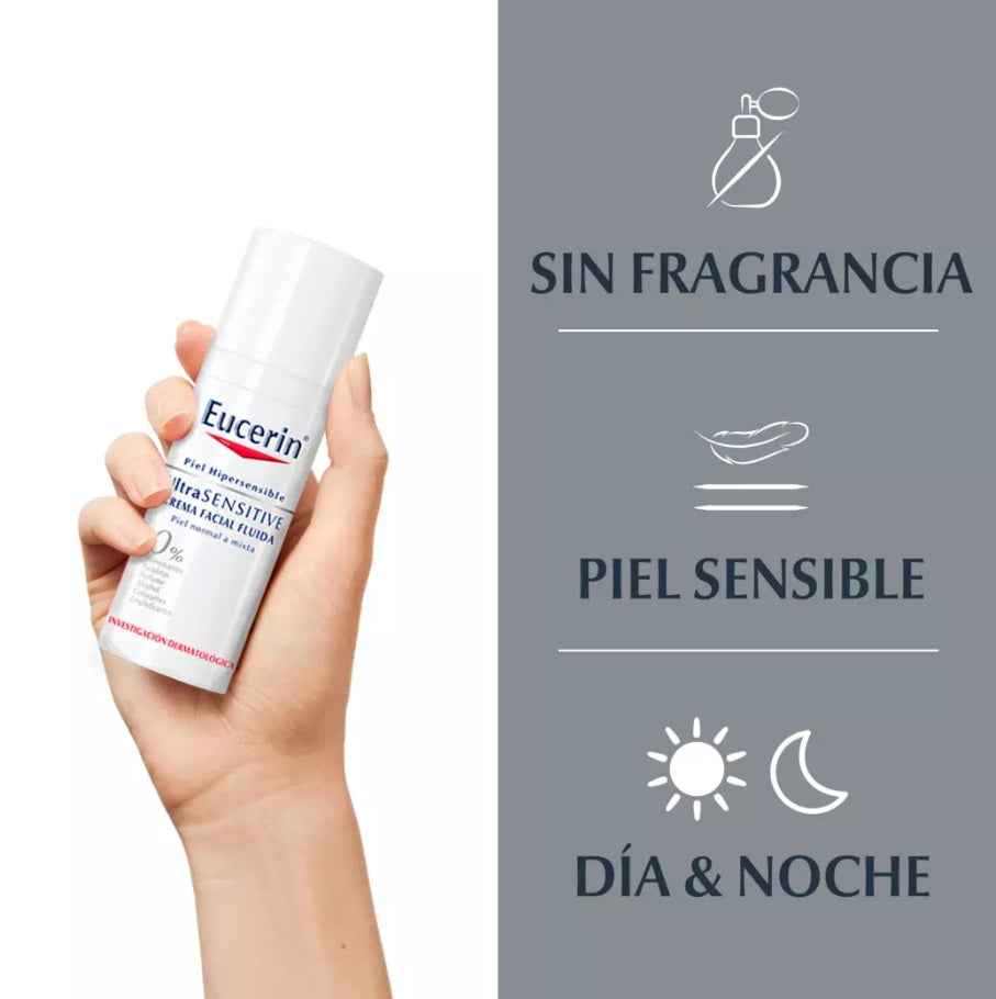 Eucerin Crema Facial Fluida Ultrasensitive Eucerin- Dermocosmetica_belleza_online